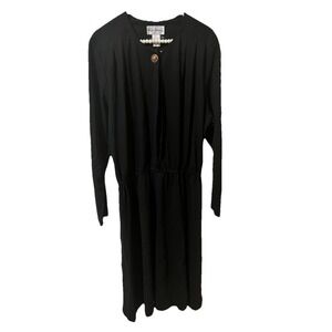 Vintage Black Womens Dress Size 18 Rhodes‎ Collection Long Dress